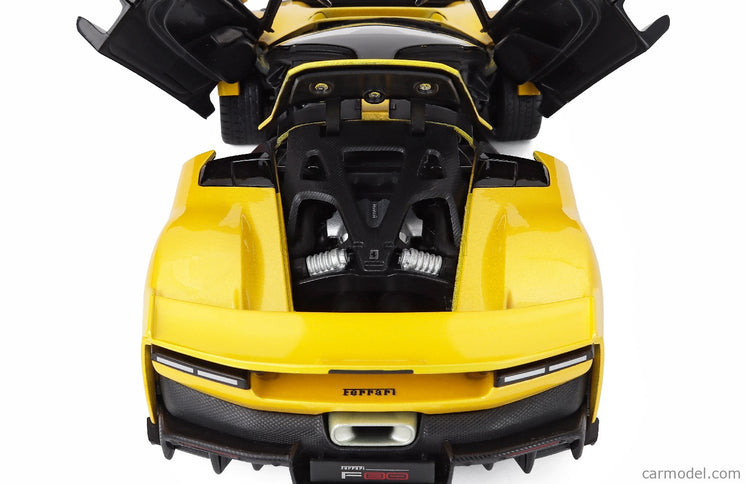 Ferrari F80 2024 - Black Kolesá 1:18 Bburago GIALLO TRISTRATO - YELLOW MET
