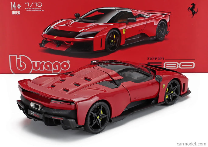 Ferrari F80 2024 - Black Kolesá 1:18 Bburago ROSSO CORSA - RED