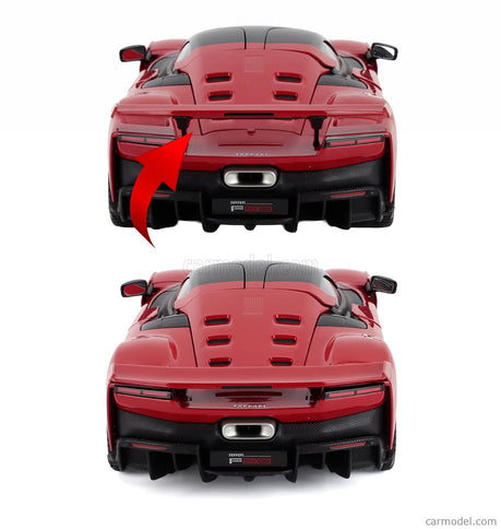 Ferrari F80 2024 - Black Kolesá 1:18 Bburago ROSSO CORSA - RED