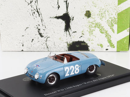 DENZEL | WD 1300 SPIDER SUPER N 228 RALLY DES ALPES AUSTRIA 1954 | LIGHT BLUE