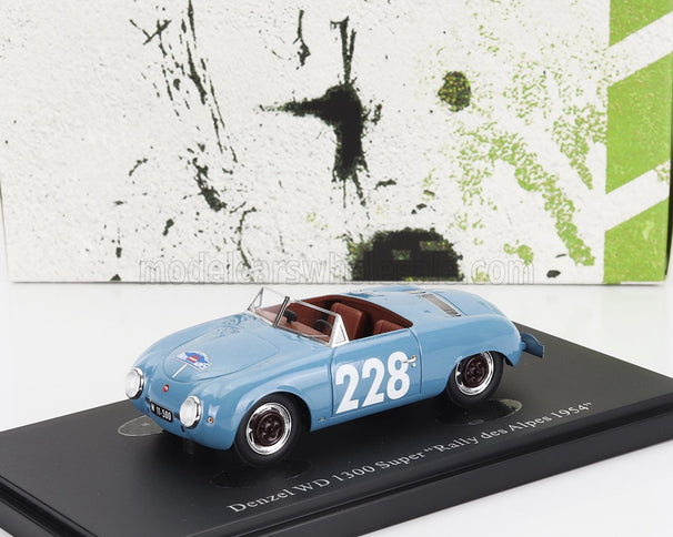 DENZEL | WD 1300 SPIDER SUPER N 228 RALLY DES ALPES AUSTRIA 1954 | LIGHT BLUE