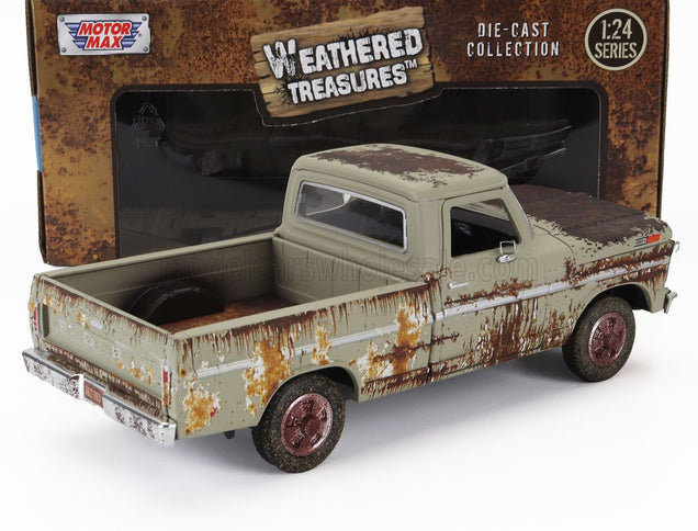 FORD USA | F-100 PICK-UP WEATHERED TREASURE 1972 | RUGGINE - RUST