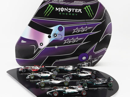 MERCEDES GP | F1  SET 7X LEWIS HAMILTON WORLD CHAMPION - McLAREN MP4/23 N 22 2008 - W05 AMG PETRONAS N 44 2014 - W06 AMG PETRONAS N 44 2015 - W08 N 44 2017 - W09 N 44 2018 - W10 N 44 2019 - W11 N 44 2020 | SILVER BLACK