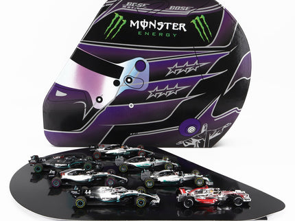 MERCEDES GP | F1  SET 7X LEWIS HAMILTON WORLD CHAMPION - McLAREN MP4/23 N 22 2008 - W05 AMG PETRONAS N 44 2014 - W06 AMG PETRONAS N 44 2015 - W08 N 44 2017 - W09 N 44 2018 - W10 N 44 2019 - W11 N 44 2020 | SILVER BLACK
