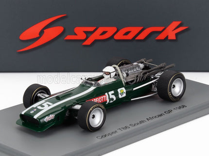 COOPER | F1  T86 N 15 SOUTH AFRICA GP 1968 LUDOVICO SCARFIOTTI | GREEN WHITE