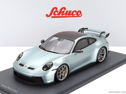 Porsche 911 992 GT3 Coupe 2022 1:18 Schuco strieborná čierna