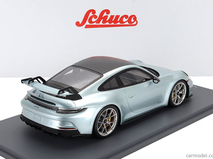 Porsche 911 992 GT3 Coupe 2022 1:18 Schuco strieborná čierna