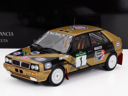 LANCIA | DELTA HF INTEGRALE 4WD TEAM ESSO N 1 WINNER RALLY PIANCAVALLO 1987 FABRIZIO TABATON - LUCIANO TEDESCHINI | BLACK GOLD
