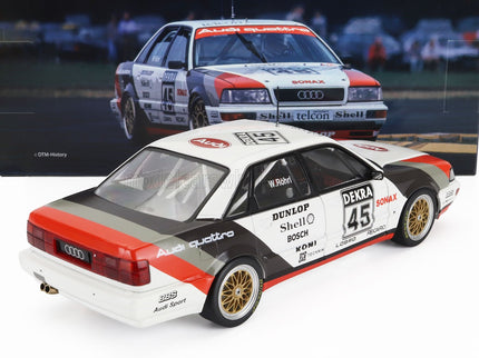 AUDI | QUATTRO V8 TEAM SCHMIDT MOTORSPORT TECHNIK N 45 DTM SEASON 1990 WALTER ROHRL | WHITE GREY RED