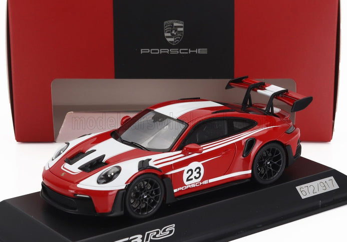 PORSCHE | 911 992 GT3 RS N 23 COUPE SALZBURG LIVERY 2023 | RED WHITE