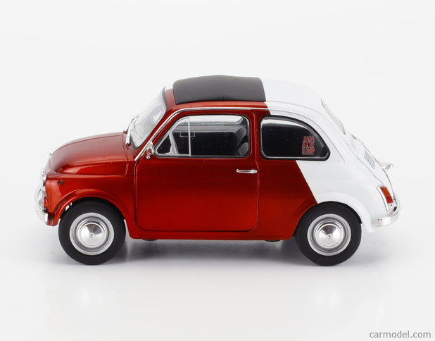 Fiat 500 Italian Livery Tribute 1965 1:18 Solido červená zelená biela