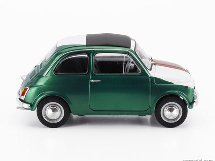 Fiat 500 Italian Livery Tribute 1965 1:18 Solido červená zelená biela