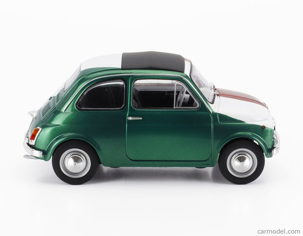 Fiat 500 Italian Livery Tribute 1965 1:18 Solido červená zelená biela