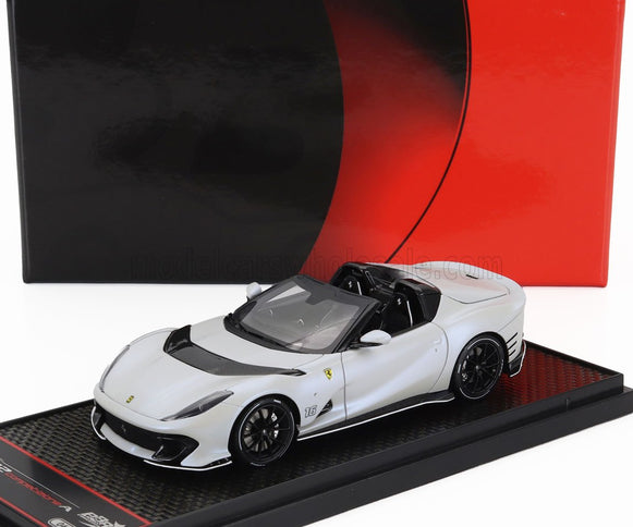 FERRARI | 812 COMPETIZIONE A SPIDER N 16 PERSONAL CAR CHARLES LECLERC 2022 | BIANCO ONDA MARINA - MATT WHITE