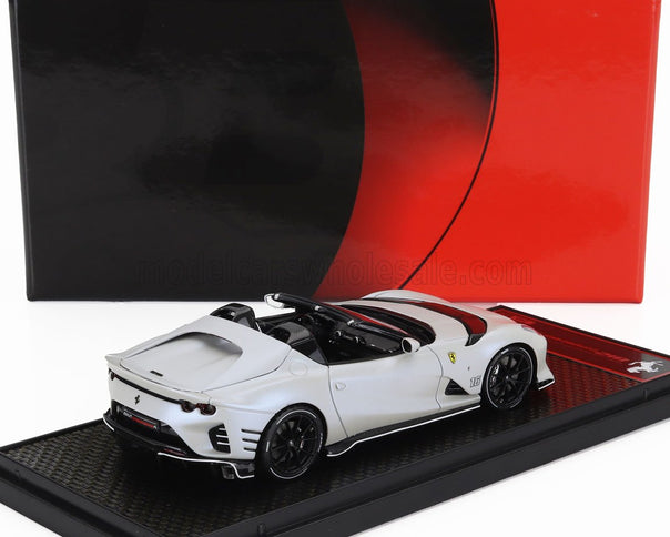 FERRARI | 812 COMPETIZIONE A SPIDER N 16 PERSONAL CAR CHARLES LECLERC 2022 | BIANCO ONDA MARINA - MATT WHITE