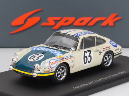 PORSCHE | 911S COUPE 1991cc S6 TEAM M.MARTIN N 63 24h LE MANS 1969 RENE MAZZIA - PIERRE MAUROY | BEIGE GREEN