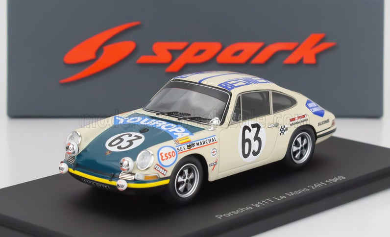 PORSCHE | 911S COUPE 1991cc S6 TEAM M.MARTIN N 63 24h LE MANS 1969 RENE MAZZIA - PIERRE MAUROY | BEIGE GREEN