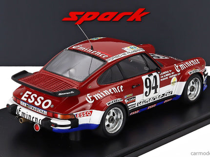Porsche 911 934 3.3L Turbo Team Equipe Almeras Freres N°94 24h Le Mans 1980 Jacques Almeras - Jean Marie Almeras - Marianne Hoepfner 1:18 Spark Model červená biela modrá
