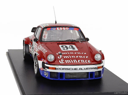 Porsche 911 934 3.3L Turbo Team Equipe Almeras Freres N°94 24h Le Mans 1980 Jacques Almeras - Jean Marie Almeras - Marianne Hoepfner 1:18 Spark Model červená biela modrá