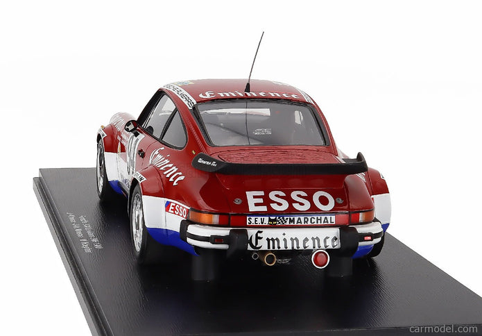 Porsche 911 934 3.3L Turbo Team Equipe Almeras Freres N°94 24h Le Mans 1980 Jacques Almeras - Jean Marie Almeras - Marianne Hoepfner 1:18 Spark Model červená biela modrá