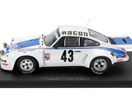 Porsche 911 Carrera RSR Team Ecurie Escargot N°43 Víťaz 24h Daytona 1977 Hurley Haywood - John Graves - Dave Helmick 1:18 Spark Model biela modrá