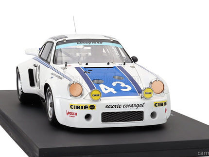 Porsche 911 Carrera RSR Team Ecurie Escargot N°43 Víťaz 24h Daytona 1977 Hurley Haywood - John Graves - Dave Helmick 1:18 Spark Model biela modrá