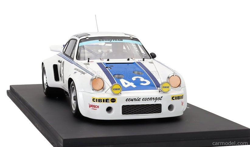 Porsche 911 Carrera RSR Team Ecurie Escargot N°43 Víťaz 24h Daytona 1977 Hurley Haywood - John Graves - Dave Helmick 1:18 Spark Model biela modrá
