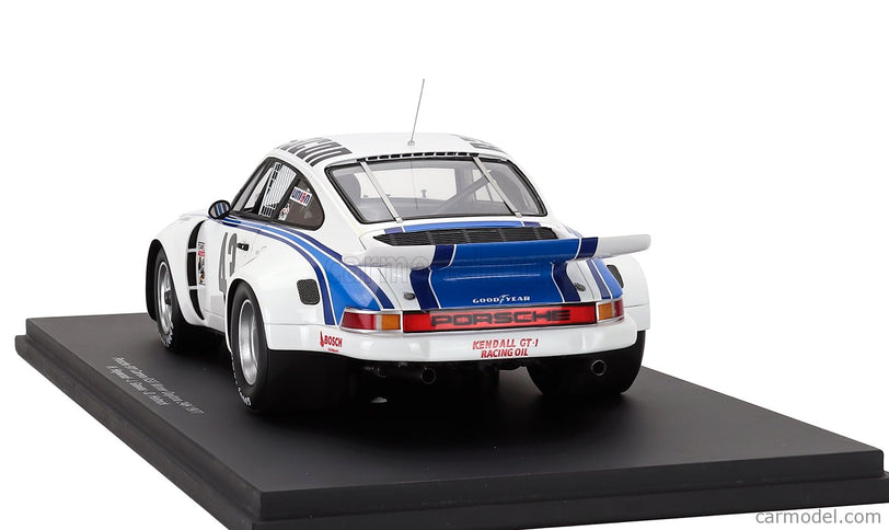Porsche 911 Carrera RSR Team Ecurie Escargot N°43 Víťaz 24h Daytona 1977 Hurley Haywood - John Graves - Dave Helmick 1:18 Spark Model biela modrá