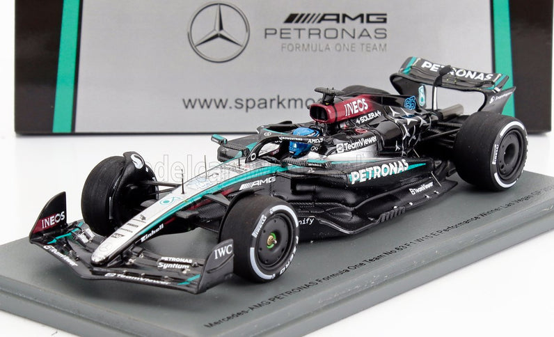 MERCEDES GP | F1  W15 EQ PERFORMANCE TEAM AMG PETRONAS MOTORSPORT N 63 WINNER LAS VEGAS USA GP 2024 GEORGE RUSSELL | BLACK SILVER GREEN