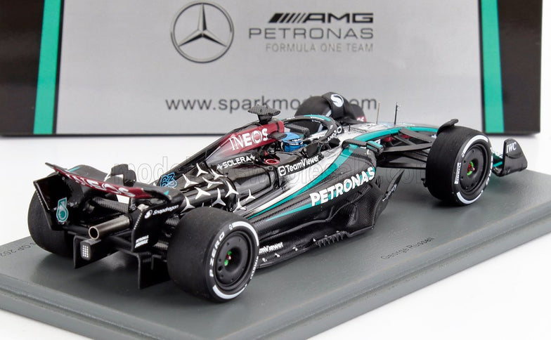 MERCEDES GP | F1  W15 EQ PERFORMANCE TEAM AMG PETRONAS MOTORSPORT N 63 WINNER LAS VEGAS USA GP 2024 GEORGE RUSSELL | BLACK SILVER GREEN