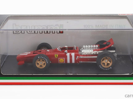 Ferrari F1 312 N°11 Monaco GP 1969 Chris Amon 1:43 Brumm červená biela