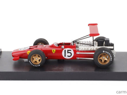 Ferrari F1 312 N°15 Spain GP 1969 Chris Amon 1:43 Brumm červená biela