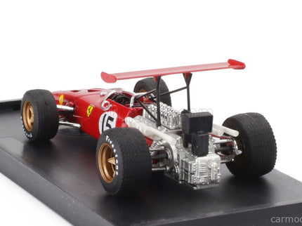 Ferrari F1 312 N°15 Spain GP 1969 Chris Amon 1:43 Brumm červená biela