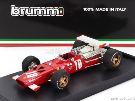Ferrari F1 312 N°10 Italy GP 1969 Pedro Rodriguez 1:43 Brumm červená biela