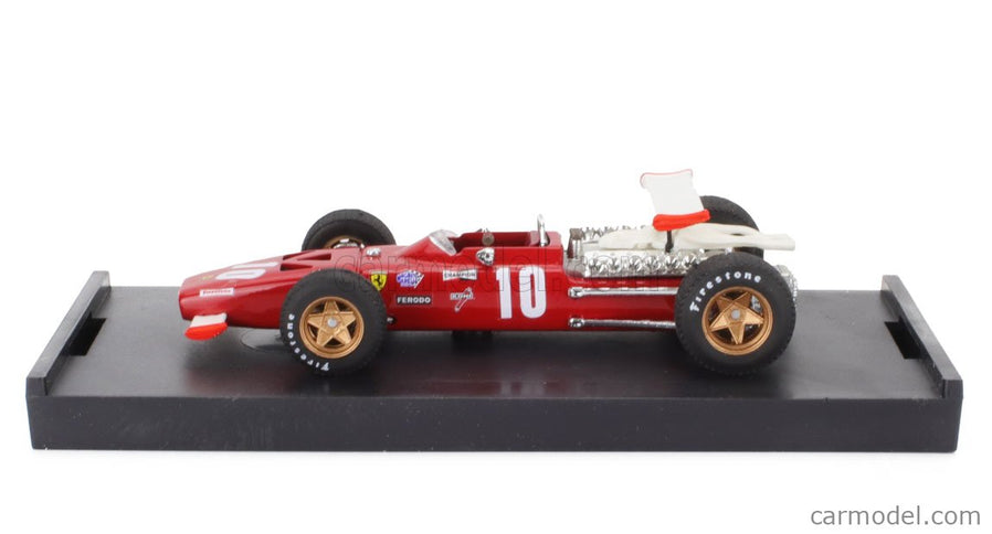 Ferrari F1 312 N°10 Italy GP 1969 Pedro Rodriguez 1:43 Brumm červená biela