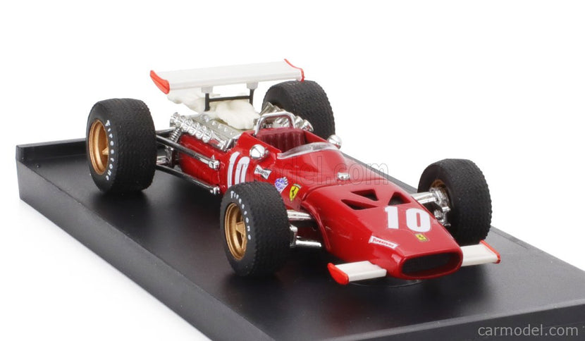 Ferrari F1 312 N°10 Italy GP 1969 Pedro Rodriguez 1:43 Brumm červená biela