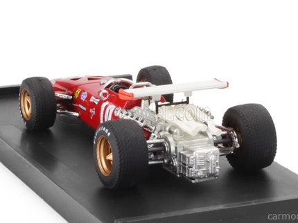 Ferrari F1 312 N°10 Italy GP 1969 Pedro Rodriguez 1:43 Brumm červená biela