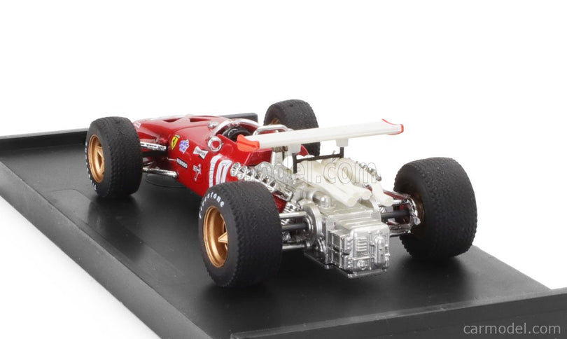 Ferrari F1 312 N°10 Italy GP 1969 Pedro Rodriguez 1:43 Brumm červená biela