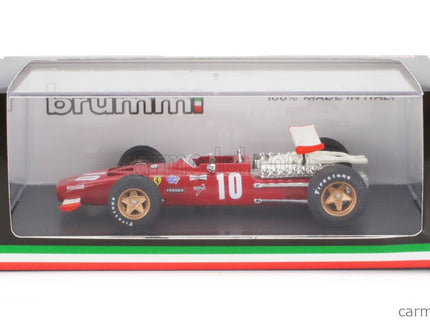Ferrari F1 312 N°10 Italy GP 1969 Pedro Rodriguez 1:43 Brumm červená biela