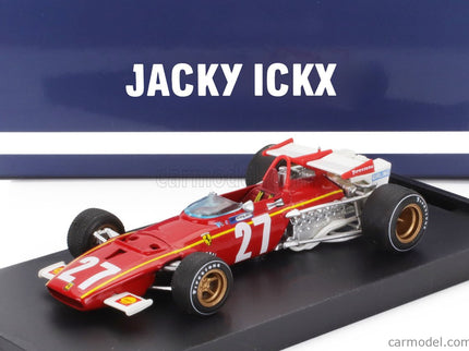 Ferrari F1 312B N°27 Belgium GP 1970 Jacky Ickx 1:43 Brumm červená biela