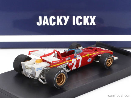 Ferrari F1 312B N°27 Belgium GP 1970 Jacky Ickx 1:43 Brumm červená biela