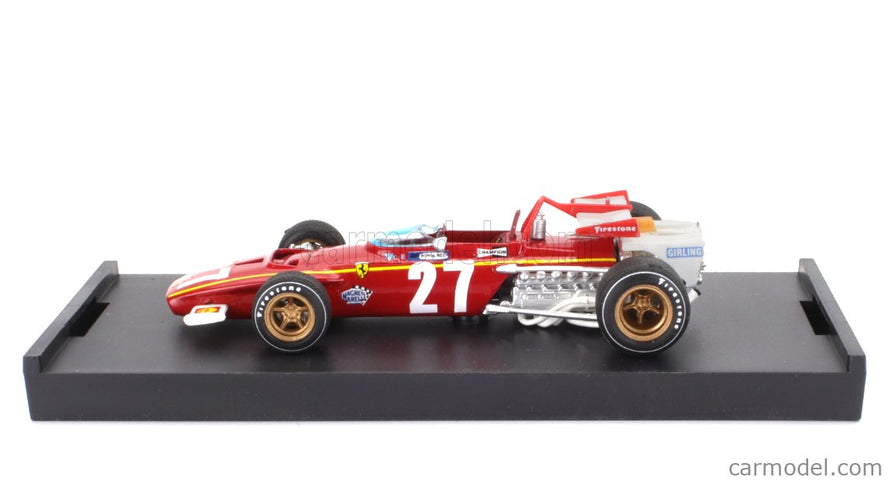 Ferrari F1 312B N°27 Belgium GP 1970 Jacky Ickx 1:43 Brumm červená biela