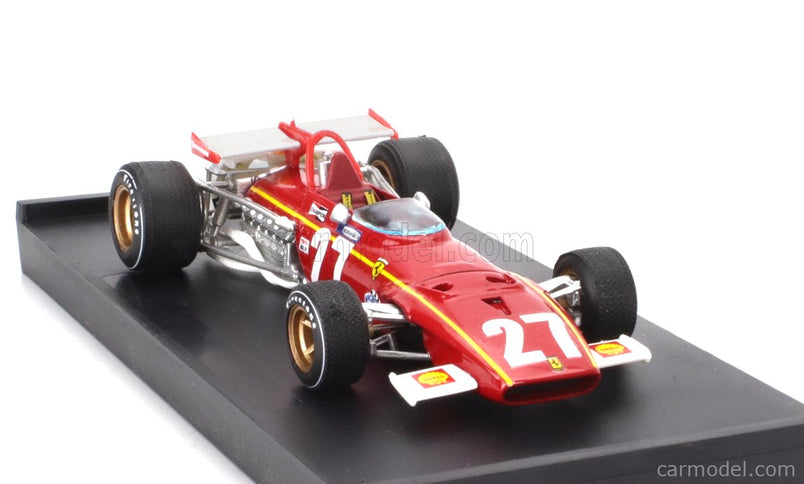 Ferrari F1 312B N°27 Belgium GP 1970 Jacky Ickx 1:43 Brumm červená biela