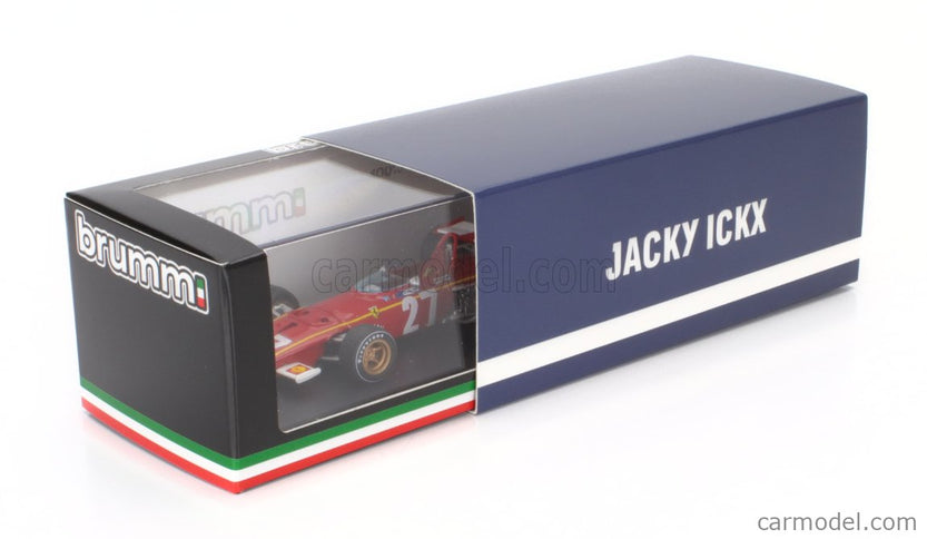 Ferrari F1 312B N°27 Belgium GP 1970 Jacky Ickx 1:43 Brumm červená biela