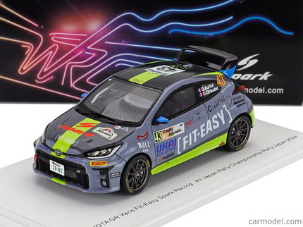 Toyota Yaris GR Team Fit-Easy Spark Racing N°43 Rally Japan 2024 Didier Auriol - Denis Giraudet 1:43 Spark Model modrá zelená čierna