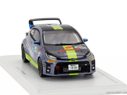 Toyota Yaris GR Team Fit-Easy Spark Racing N°43 Rally Japan 2024 Didier Auriol - Denis Giraudet 1:43 Spark Model modrá zelená čierna