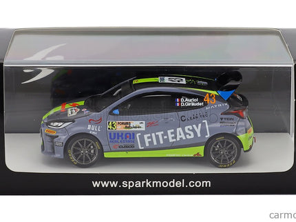 Toyota Yaris GR Team Fit-Easy Spark Racing N°43 Rally Japan 2024 Didier Auriol - Denis Giraudet 1:43 Spark Model modrá zelená čierna