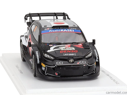 Toyota Yaris GR RALLY1 Hybrid Team Toyota Gazoo Racing Wrt N°18 4. Miesto Rally Japan 2024 Takamoto Katsuta - Aaron Johnston 1:43 Spark Model čierna biela