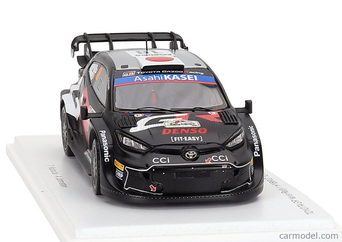 Toyota Yaris GR RALLY1 Hybrid Team Toyota Gazoo Racing Wrt N°18 4. Miesto Rally Japan 2024 Takamoto Katsuta - Aaron Johnston 1:43 Spark Model čierna biela