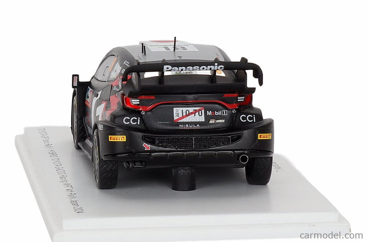 Toyota Yaris GR RALLY1 Hybrid Team Toyota Gazoo Racing Wrt N°18 4. Miesto Rally Japan 2024 Takamoto Katsuta - Aaron Johnston 1:43 Spark Model čierna biela